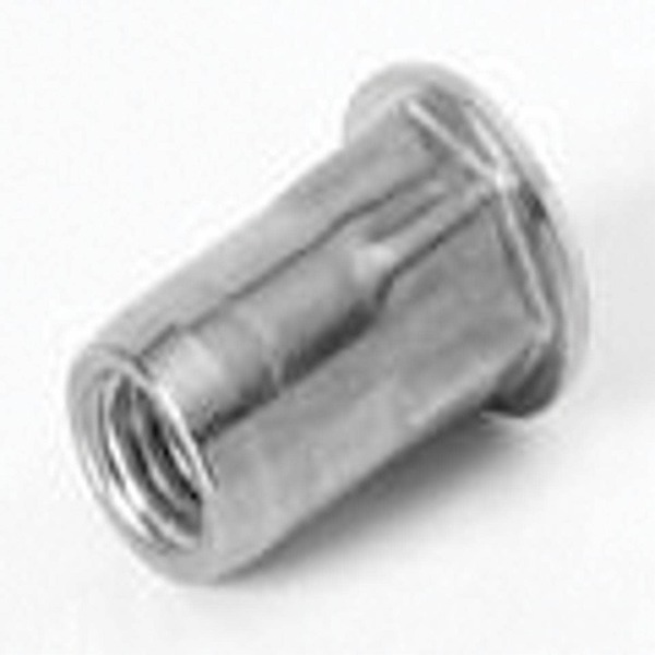 CF-TU-SSM8HUPO30 TU-SSM8HUPO30, Rivetnut Insert, (0.51-3.00mm Grip) Semi-Hex Body, Large Flange Head, Stainless Ste