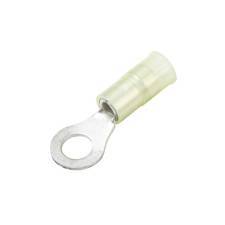 CF-653145 Nylon & Brass Sleeve Ring Terminal, 1/4" Stud, Yellow, 12-10 Ga (100  MIN)