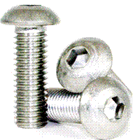 8C18BHSS #8 - 32 X 3/16" NON-STANDARD BUTTON SOCKET CAP SCREWS COARSE STAINLESS STEEL A2 (18-8)