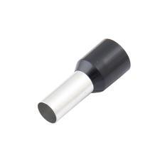 CF-704162 Insulated Wire Ferrule, Black, 4 Ga (25mm sq), 0.63" (16mm) Pin Length (100 MIN)