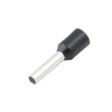 CF-716081 Insulated Wire Ferrule, Black, 16 Ga (1.5mm sq), 0.31" (8mm) Pin Length (100 MIN)