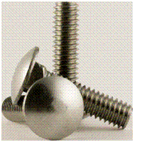 25C62CARS 1/4" - 20 X 5/8" CARRIAGE BOLTS COARSE STAINLESS STEEL A2 (18-8)