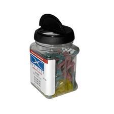 CF-891 Heat Shrink & Crimp Butt Connector Jar, 100pc, Assort, 22-18/16-14/12-10 Gauge (1 MIN)