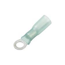 CF-952145 Heat Shrink & Crimp Ring Terminal, 1/4" Stud, Blue, 16-14 Ga (10 MIN)