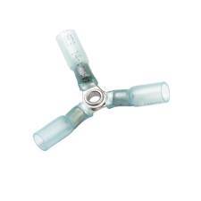 CF-965105 Heat Shrink & Crimp Y Connector, 8 Stud, Blue, 16-14 Ga (10 MIN)