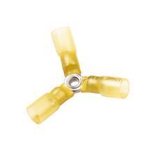 CF-965125 Heat Shrink & Crimp Y Connector, 8 Stud, Yellow, 12-10 Ga (10 MIN)