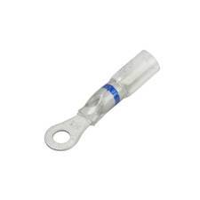 CF-982565 Clear-View Heat Shrink & Crimp Ring Terminal, 5/16" Stud, Blue Stripe, 16-14 Ga (10 MIN)