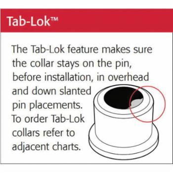 CF-3LC-2R24GAL Huck C50L 3LC-2R24GAL Lockbolt Collar; 3/4 Inch (0.750 Inch), Flange Collar with TAB LOK, Grade 5