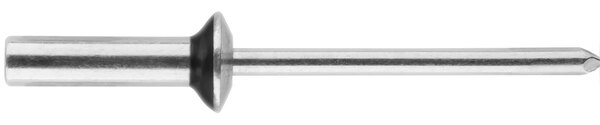 CF-/ABA42CE/PS 1/8" X .355L (.063-.125 GRIP) ALU/ALU CLOSED END PLASTISOL, ROHS COMPLIANT