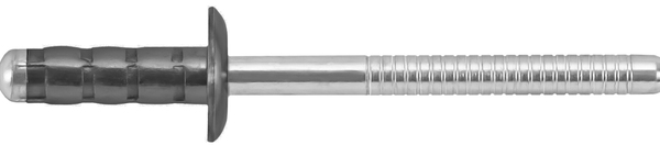 CF-/SBS-0817LF/RVX/BLACK 1/4 X .660 (.060-.300 GRIP) ALL STEEL LARGE FLANGE MULTI-GRIP ZI-NI BLACK, ROHS COMPLIANT