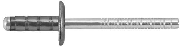 CF-/SBS-0624LF/RVX/BLACK 3/16 X .920 (.500-.750 ) LARGE FLANGE STEEL RIVEX, BLACK ZINC BODY