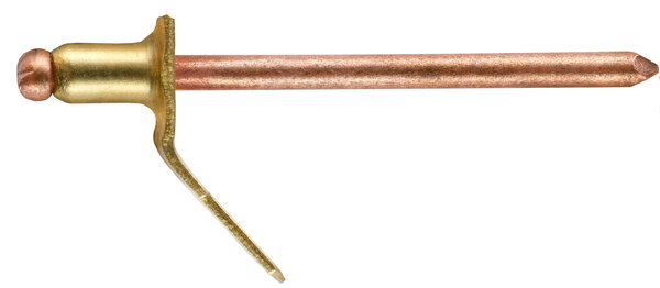 CF-/BBS52/TAB 5/32" X .300 (.020-.125  GRIP) COPPER/STL, COPPER PLATED MANDREL, TAB RIVET - 1TAB