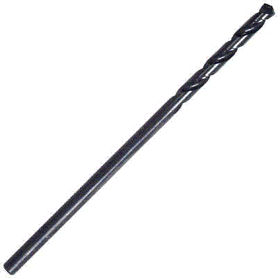 57508 1/8"  6 " AIRCRAFT EXTENSION DRILL BLACK OXIDE 135 DEGREE SPLIT POINT DRILL BIT