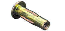 AELS8-420-165B 1/4-20X(.027-.165 GRIP) KNURLED RIVET NUT STEEL AELS8-420-165B CLOSED END
