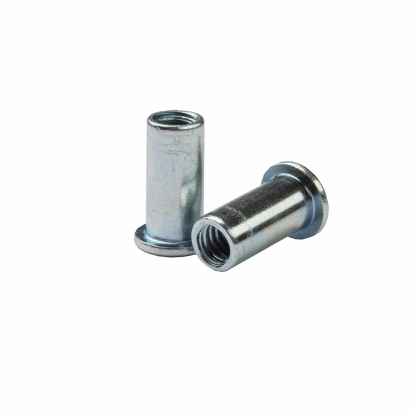 CF-CA-1024A-080 CA-1024A-080, Rivetnut Insert, 10-24 UNC-2B (.010-.080 Grip) Round Body , Flat Head, Aluminum, Cle