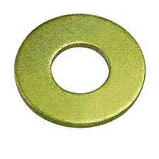 43RFWU9Y 7/16 PFC9 USS Grade 9 THICK WASHER ZINC YELLOW - USA ZINC-YELLOW