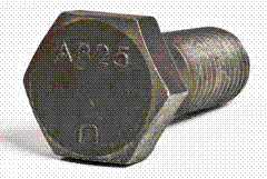 150C550HHBA325P/IMP 1 1/2-6 X 5 1/2 A325 HEX HEAD STRUCTURAL BOLT LESS NUT PLAIN