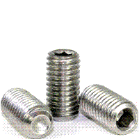 1F25SSSS #1 - 72 X 1/4" SOCKET SET SCREWS CUP POINT FINE STAINLESS STEEL A2 (18-8)