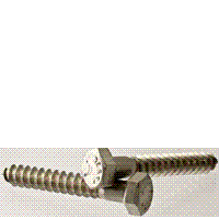 31S175HLSS 5/16" - 9 X 1 3/4" STANDARD HEX LAG SCREWS COARSE STAINLESS STEEL A2 (18-8)