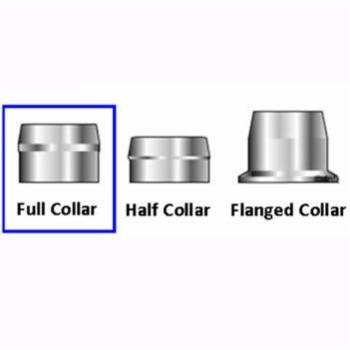 CF-02837-01200 Avdel Avdelok 02837-01200 Full Length Lockbolt Collar; 3/8 Inch (0.375 Inch), Aluminum, Plain Fini