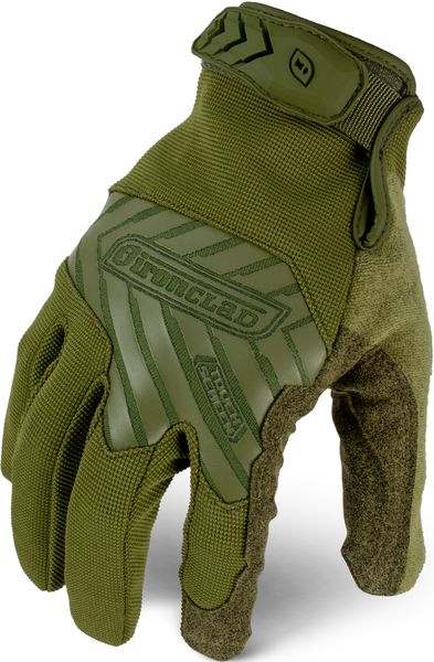 G07213 IRONCLAD COMMAND TACTICAL GLOVES - L - TACTICAL PRO GLOVE OD GREEN