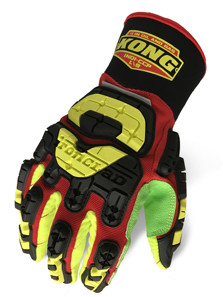 G10067 IRONCLAD OIL & GAS INDI GLOVES - S - Industrial Impact Cotton Corded Palm