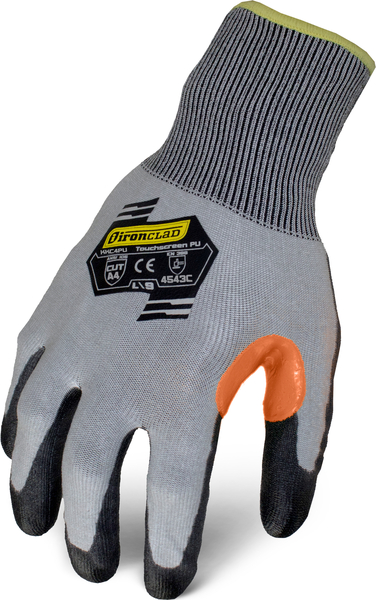 G03101 IRONCLAD KNIT GLOVES - S - Knit A4 PU Touch (Vend-Pack)