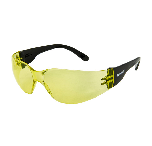 M15104 Safety Glasses ANSI Z87.1 Compliant - Proferred 100 Yellow / Amber Lens AS