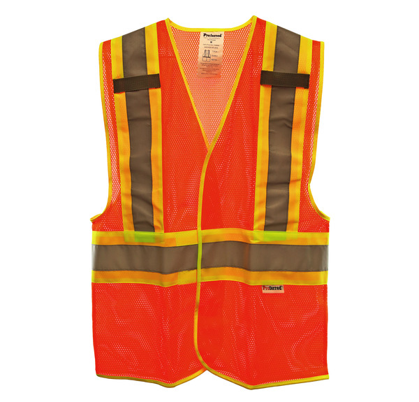 M18042 PROFERRED High Visibility VEST - XL, Orange, ANSI Class 2 Hi Vi vests