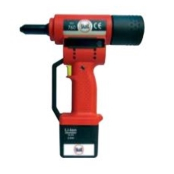 CF-1678700 Atlas RIV760 Cordless Rivet Tool; 14.4 Operating Voltage with metal case, 2.6 Ah battery and batte
