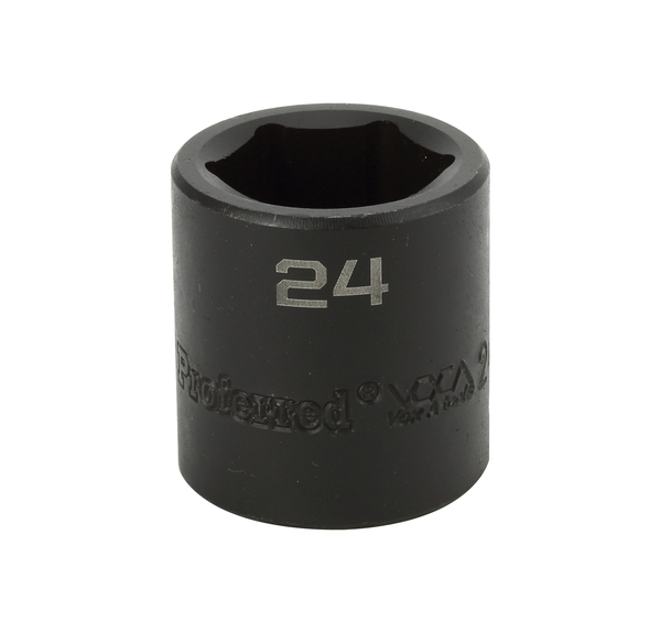 S33024 IMPACT 1/2" DRIVE METRIC SOCKET - 24 MM IMPACT 6 Point