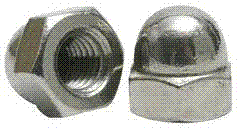 10-24 ACORN NUT (2 PIECE) NICK