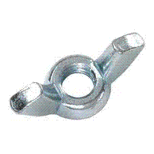 10-32 WING NUT FORGED TYPE A, NF ZINC-BLUE