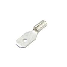 Non-Insulated Push-On Terminal, Male, .250&quot;, 22-18 Ga (100 MIN)
