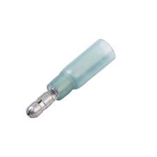 Heat Shrink &amp; Crimp Bullet Terminal, Male, .156&quot;, Blue, 16-14 Ga (10 MIN)