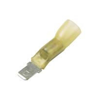 CF-966765LF Lead-Free Heat Shrink & Solder Push-On Terminal, Male, .250", Yellow, 12-10 Ga (10 MIN)