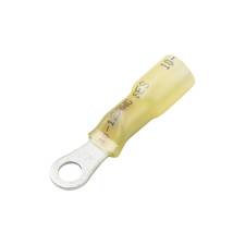 CF-993085 Heat Shrink & Crimp Long Neck Ring Terminal, 8 Stud, Yellow, 12-10 Ga (10 MIN)