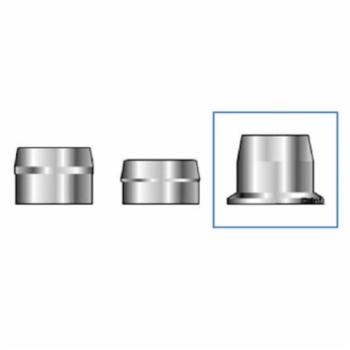 Huck C6L 3LC-2CU12 Lockbolt Collar; 3/8 Inch (0.375 Inch), Flange Collar, Stainless Steel, Plain