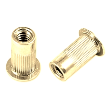CF-M47310 Marson MLR Series M47310 "L" Style Round Body Splined Rivetnut Insert; #6-32 UNC-2B, (0.020 - 0.08