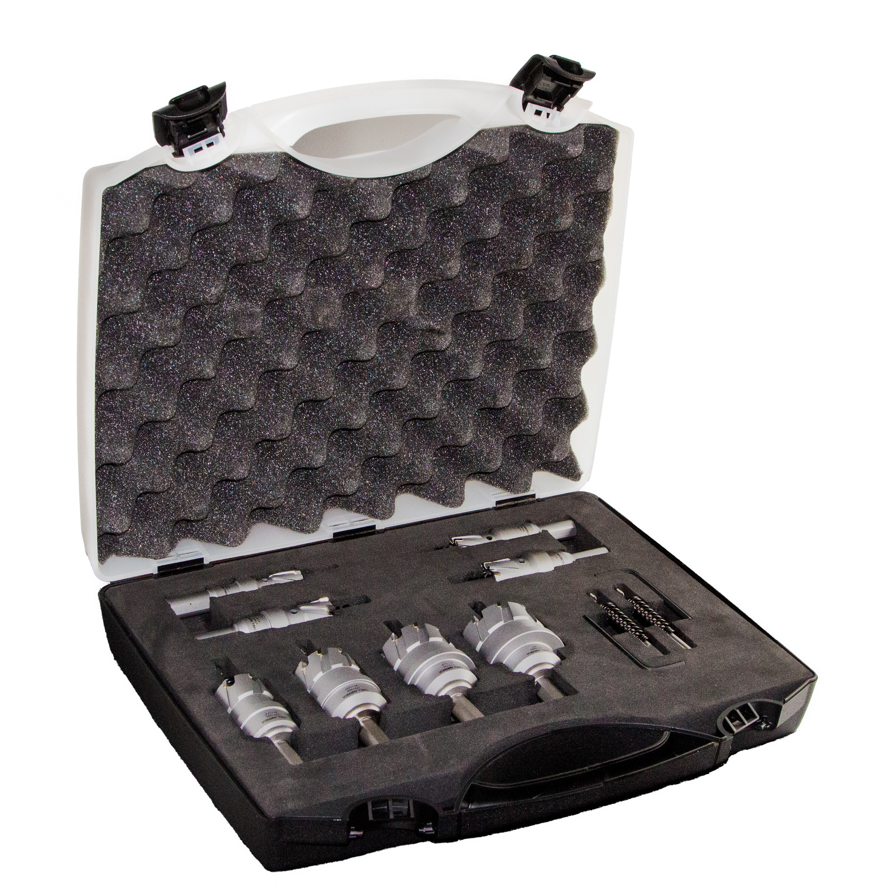 8 Piece Carbide Tipped Hole Cutter Set with 1" Depth of Cut