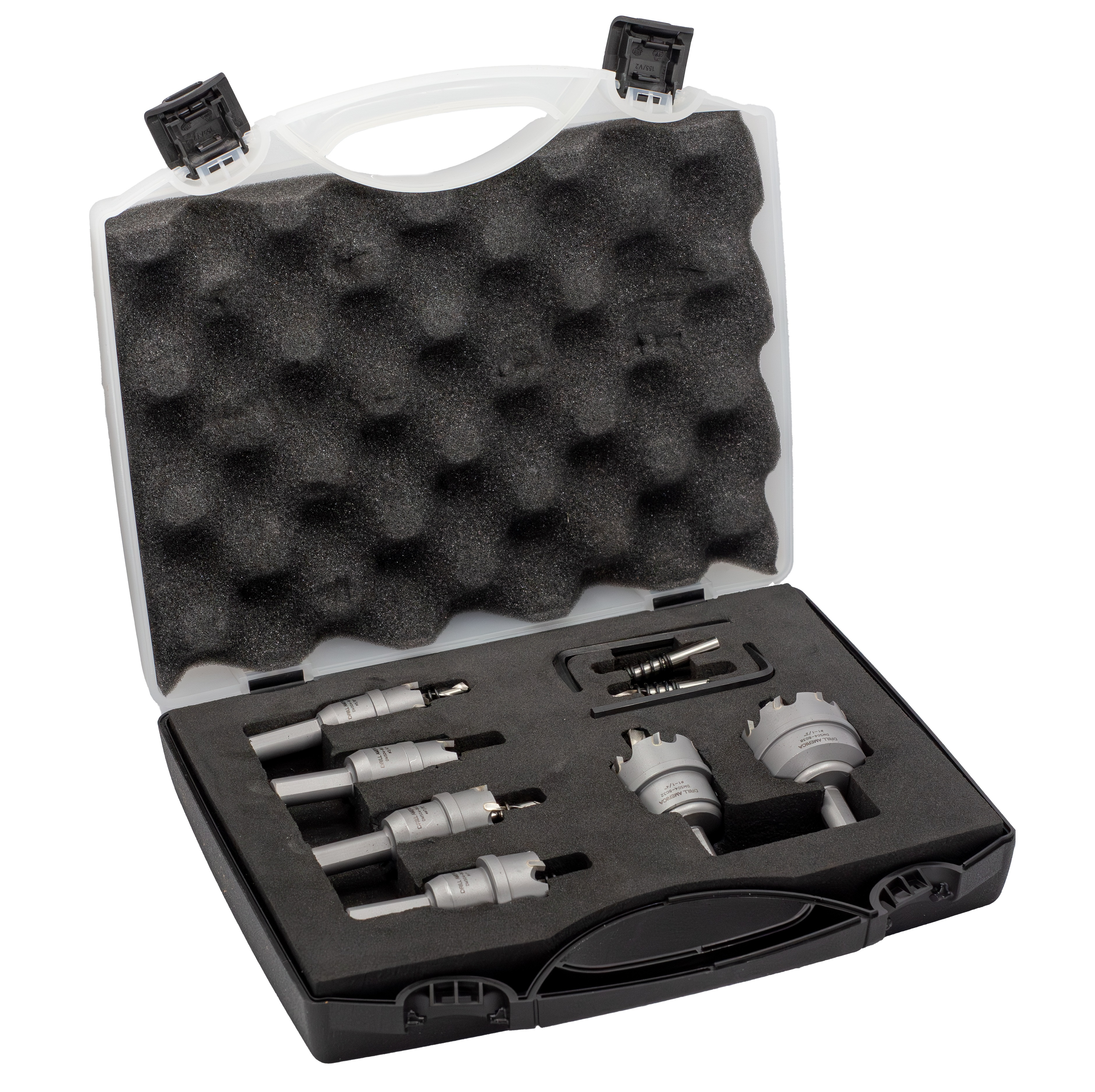 6 Piece Carbide Tipped Hole Cutter Set with 3/16" Depth of Cut