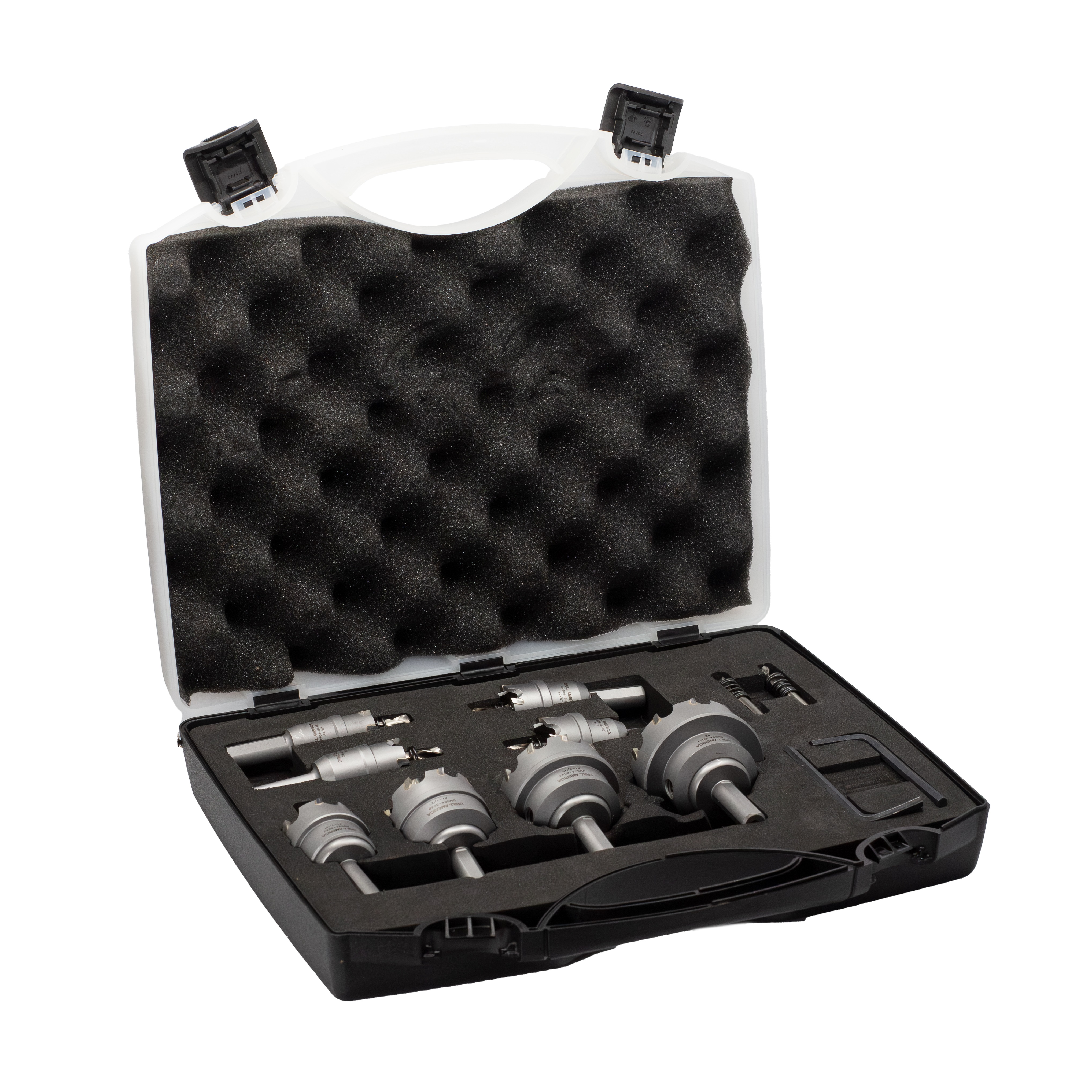 8 Piece Electricians Carbide Tipped Hole Cutter Set with 3/16" Depth of Cut