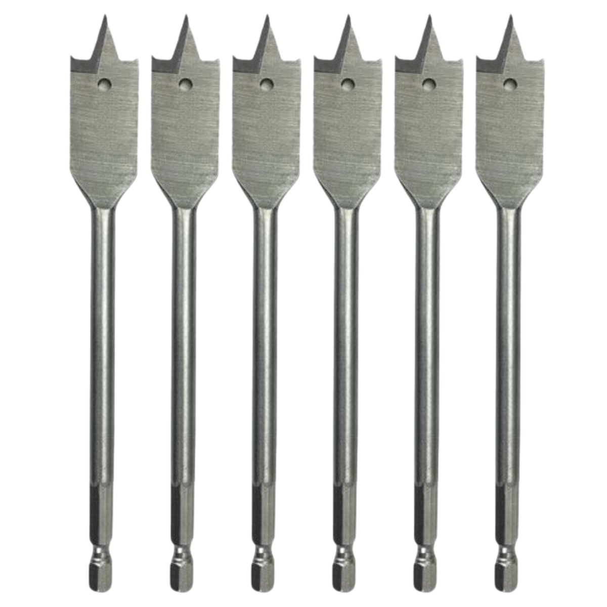 6 Piece 6" Spade Drill Bit Set