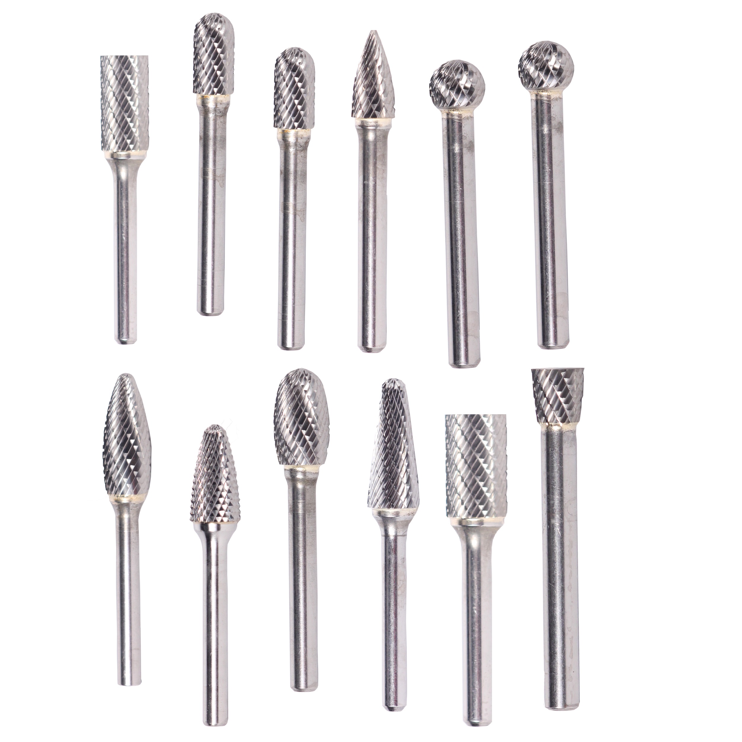 12 Piece Carbide Bur Set (SA1 , SA5 , SC1 , SC5 , SD1 , SD5 , SE5 , SF13 , SG5 , SH1 ,SL4 and SN2)