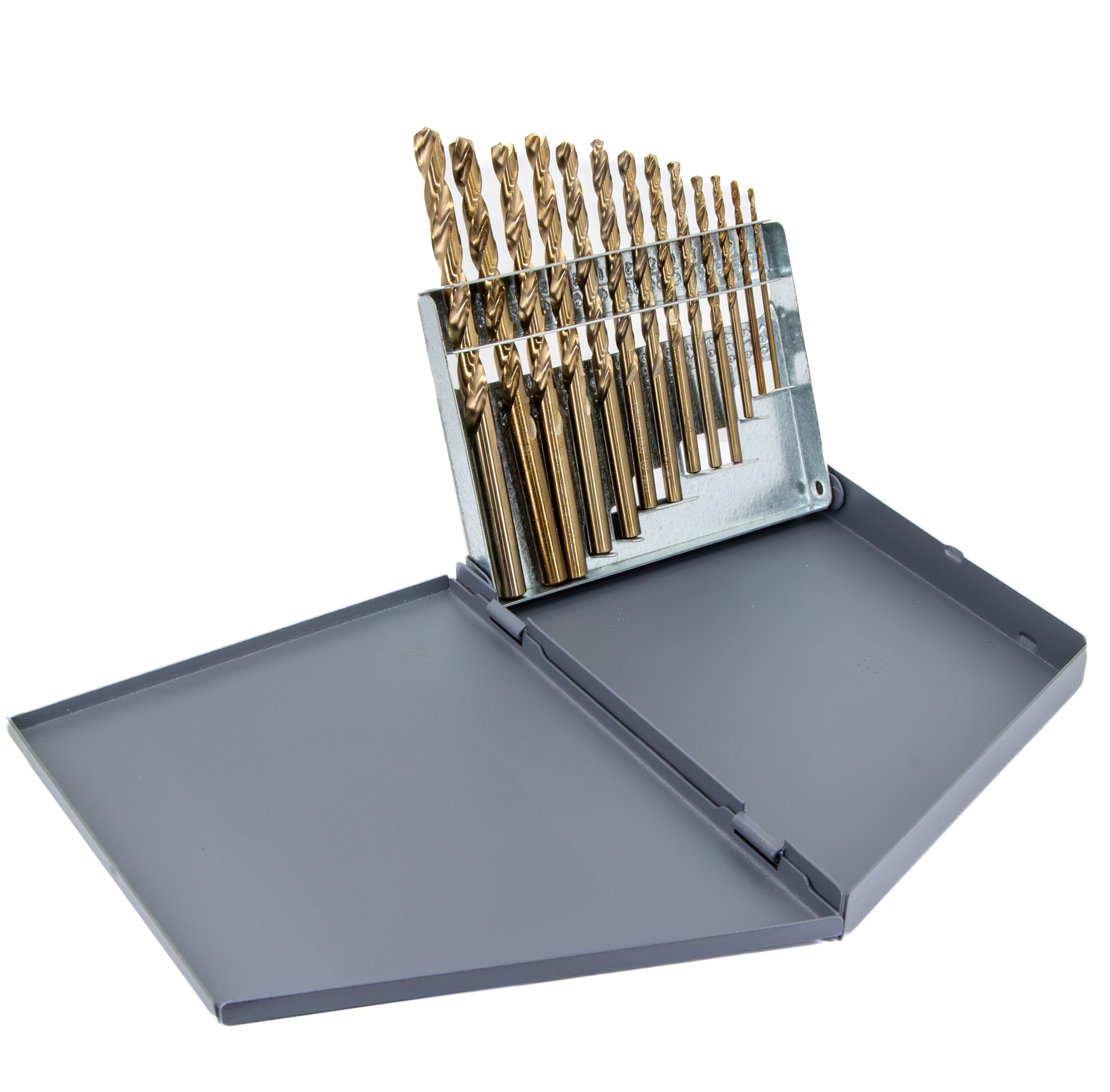 13 Piece Cobalt Jobber Length Drill Bit Set, 1/16" - 1/4", DWDCO Series