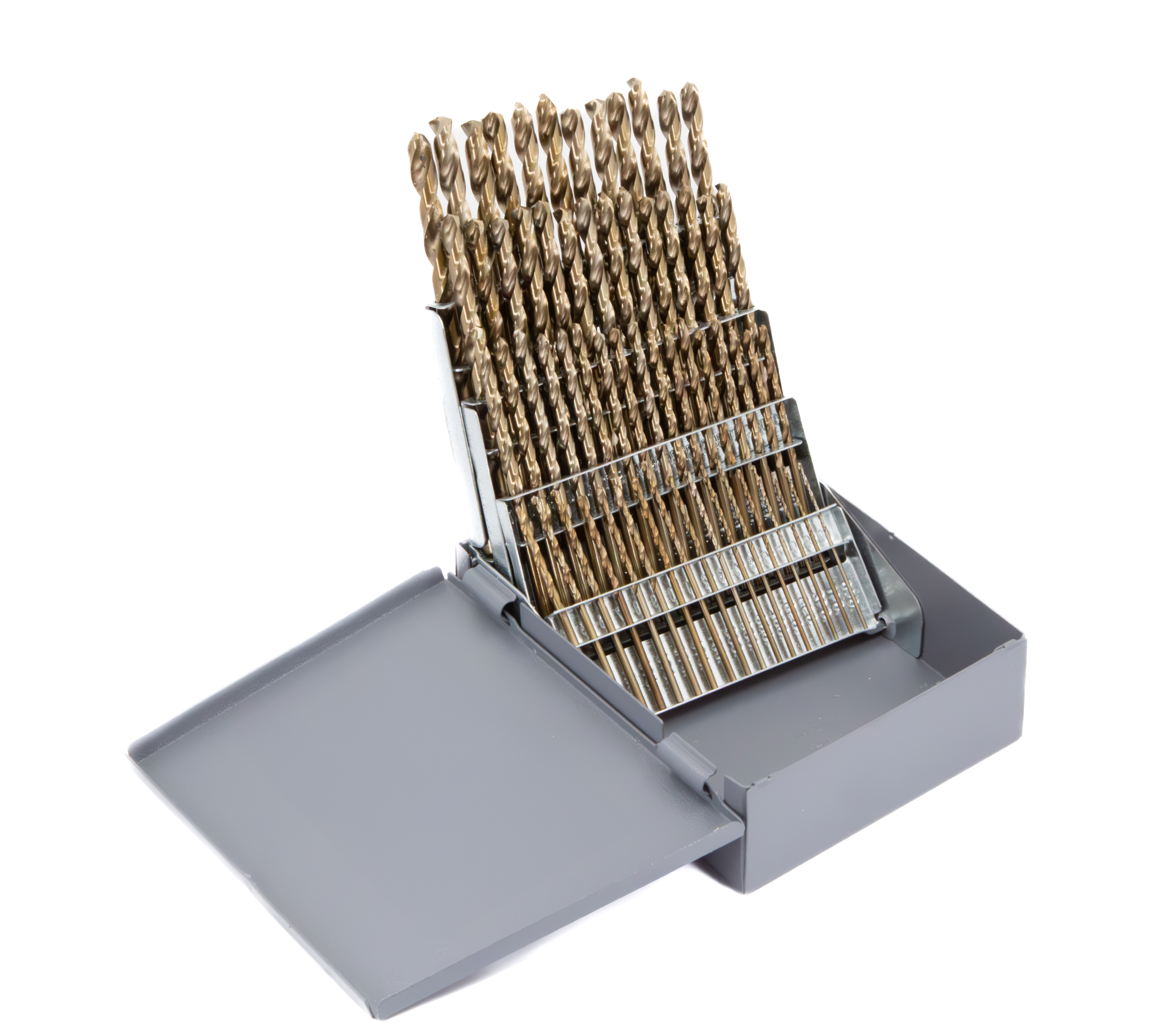 60 Piece Cobalt Jobber Length Drill Bit Set, #1-#60, DWDCO Series