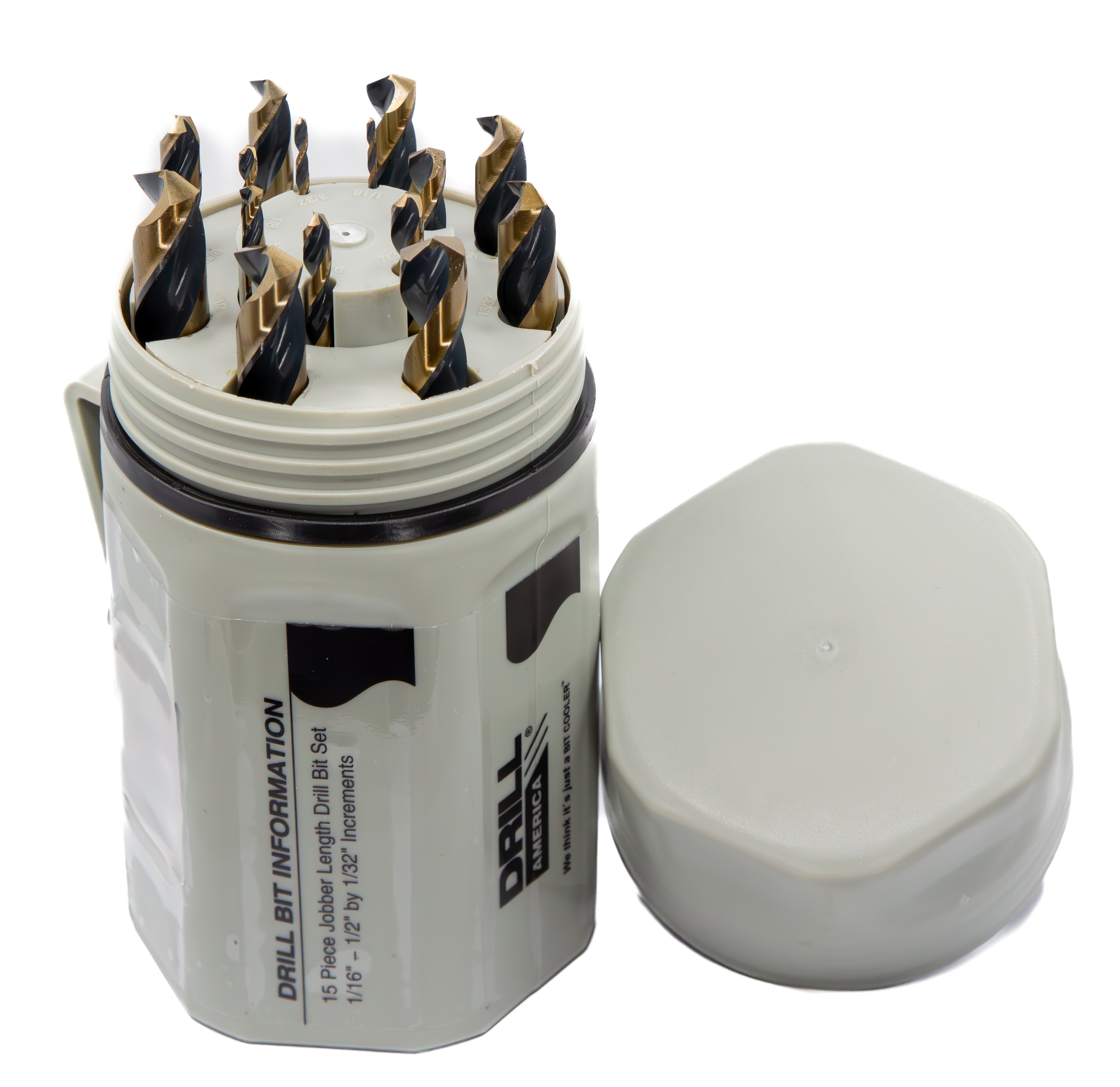 15 Pcs Bit Cooler HSS Black &amp; Gold KFD PRO 3Flat Split Point Jobber Drill Bit Killer Force  Set