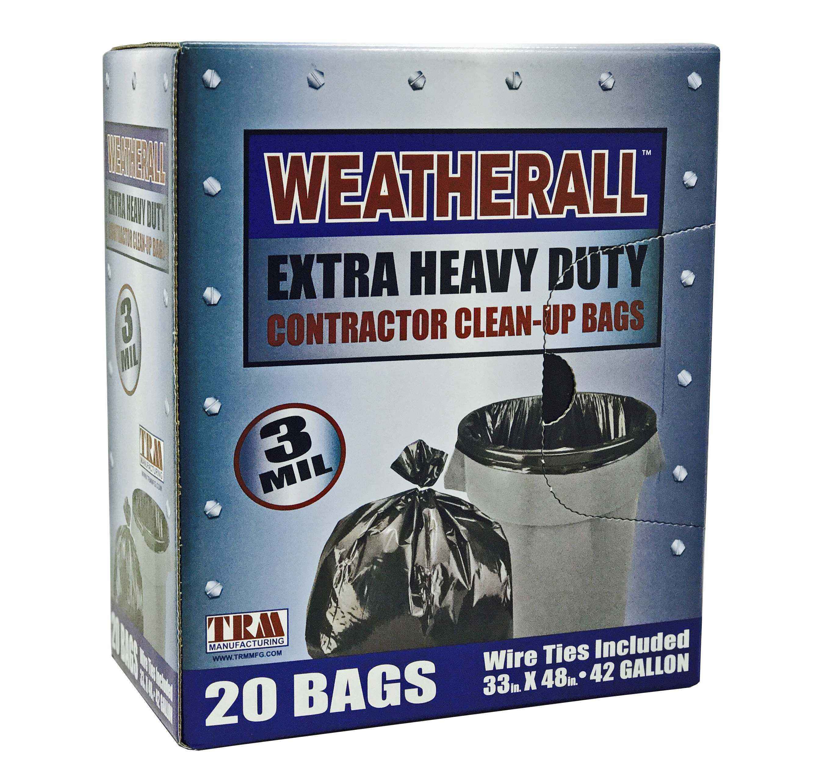 CONTRACTOR BAGS - 3 mil, 42 Gallon (20 count)