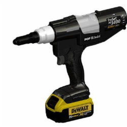 CF-PB3400-NA2042 POP PB3400-NA2042 Cordless Rivet Tool; 20 V Operating Voltage, 3/16 – 1/4 Inch Capacity 4.0Ah Li