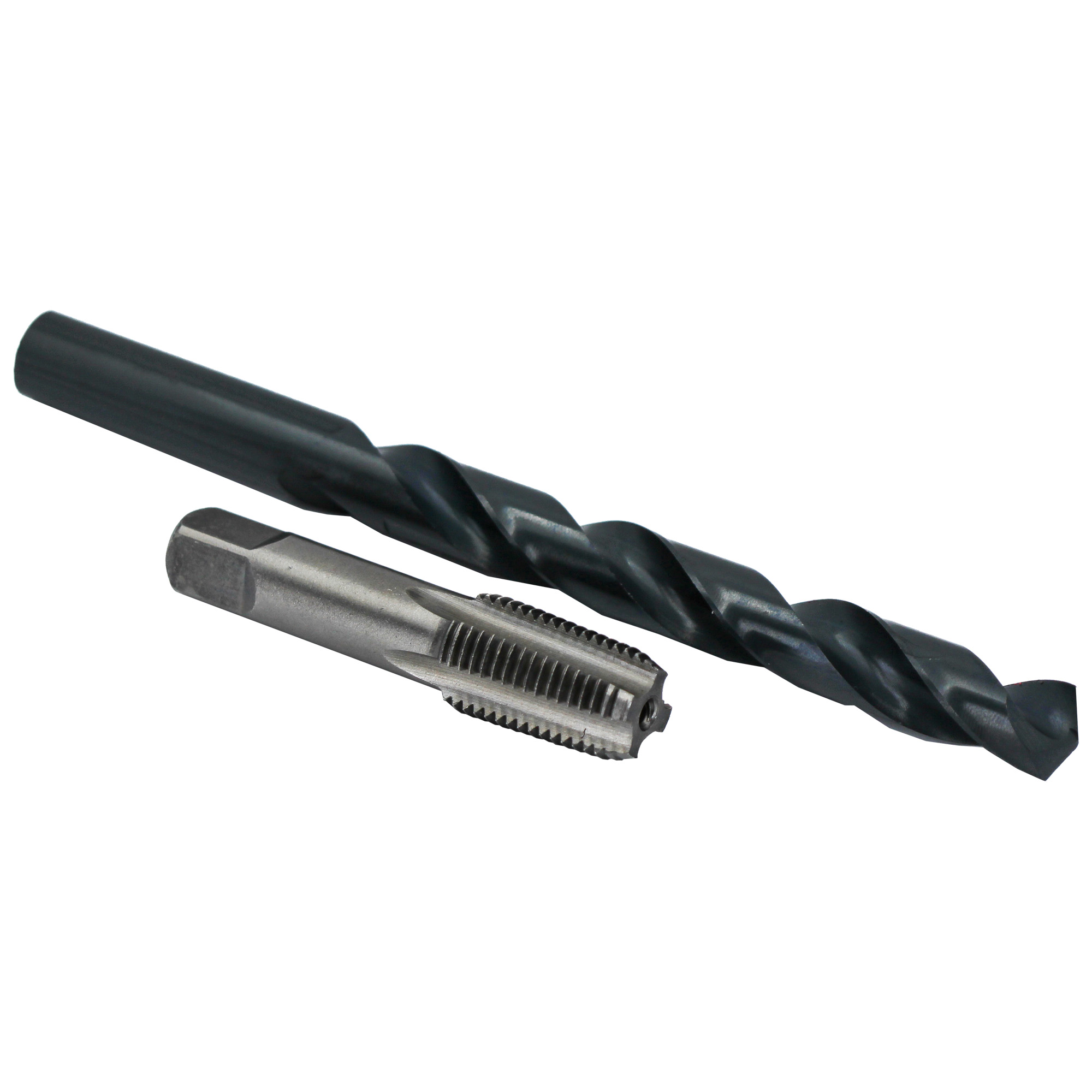 1/4" Carbon Steel NPT Pipe Tap and 7/16" HSS Drill Bit Kit